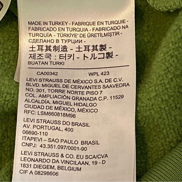 LEVIS / Mens Standard Mountain Graphic Hooded Sweatshirt Size M - Picture 11 of 15